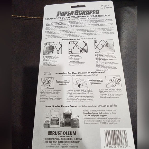 ZINSSER Other Zinsser Paper Scraper Wallpaper Decal Removal Tool